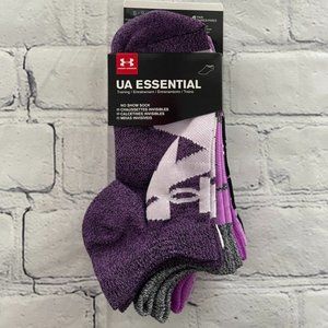 Under Armour Essential No Show Socks 6 Pack